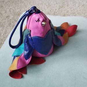 BETSEY JOHNSON Rainbow Bird Wristlet